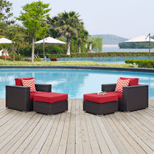 Load image into Gallery viewer, Convene 4 Piece Outdoor Patio Sectional Set
