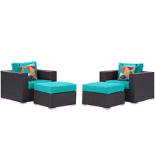 Load image into Gallery viewer, Convene 4 Piece Outdoor Patio Sectional Set
