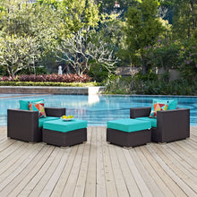 Load image into Gallery viewer, Convene 4 Piece Outdoor Patio Sectional Set
