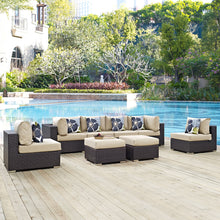 Load image into Gallery viewer, Convene 8 Piece Outdoor Patio Sectional Set
