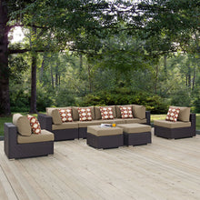 Load image into Gallery viewer, Convene 8 Piece Outdoor Patio Sectional Set by Modway
