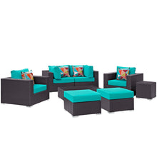 Load image into Gallery viewer, Convene 8 Piece Outdoor Patio Sectional Set
