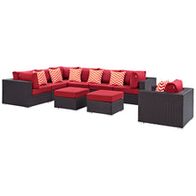 Load image into Gallery viewer, Convene 9 Piece Outdoor Patio Sectional Set
