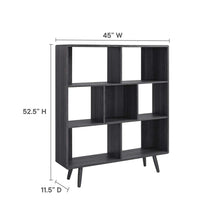 Load image into Gallery viewer, Transmit 7 Shelf Wood Grain Bookcase
