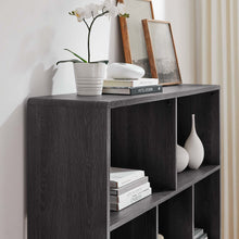 Load image into Gallery viewer, Transmit 7 Shelf Wood Grain Bookcase
