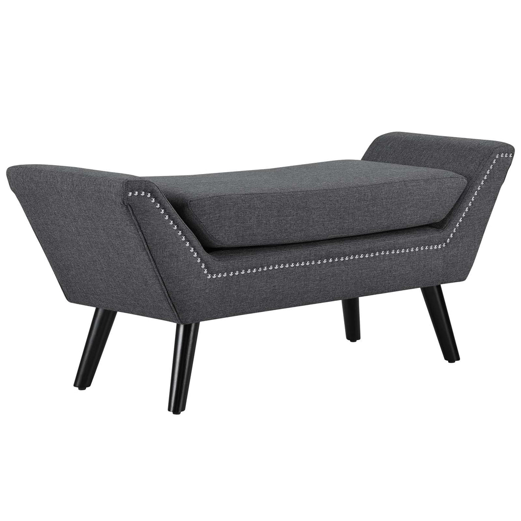 Gambol Upholstered Fabric Bench by Modway