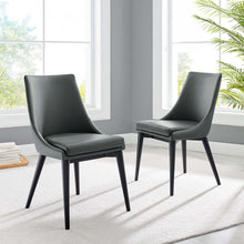 Load image into Gallery viewer, Viscount Vinyl Dining Side Chair Set of 2 by Modway
