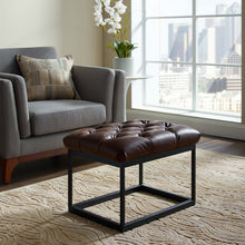 Load image into Gallery viewer, Cherish Antique Button Tufted Faux Leather Ottoman by Modway

