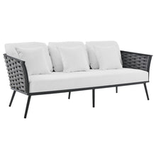 Load image into Gallery viewer, Stance 3 Piece Outdoor Patio Aluminum Sectional Sofa Set by Modway
