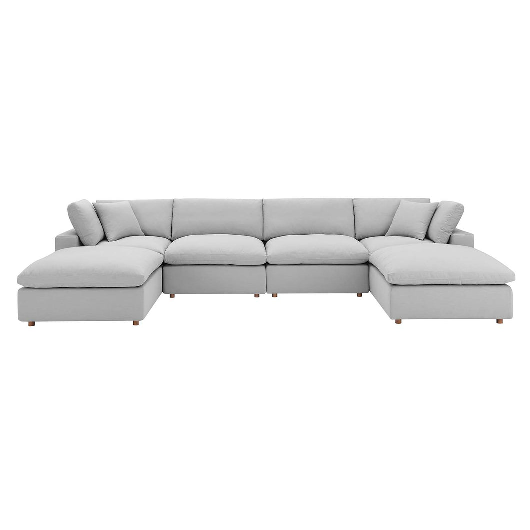 Commix 6-Piece Down Filled Overstuffed Sectional Sofa by Modway