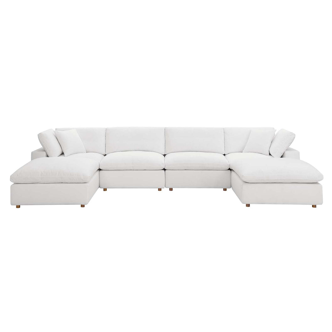 Commix 6-Piece Down Filled Overstuffed Sectional Sofa by Modway