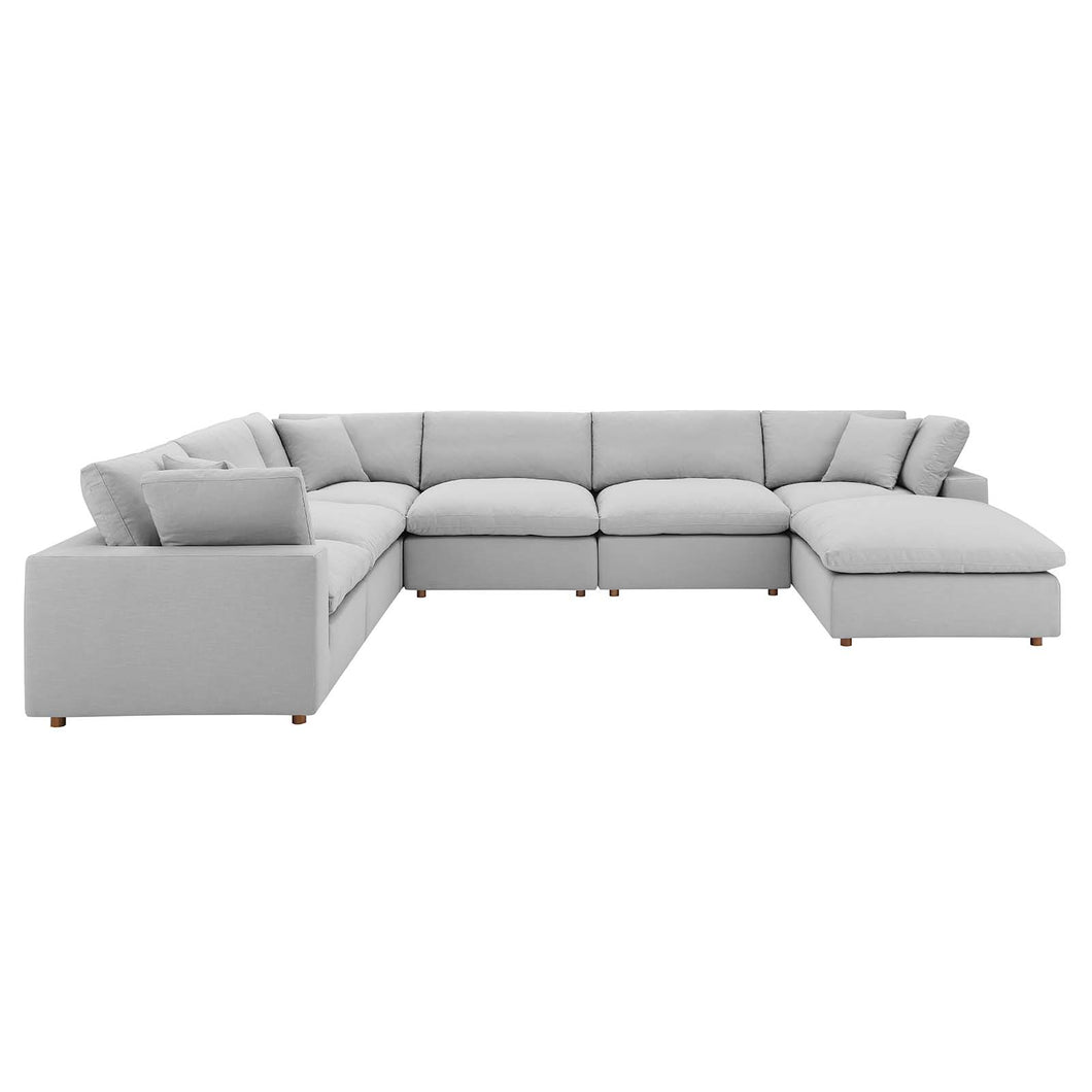 Commix 7-Piece Down Filled Overstuffed Sectional Sofa by Modway