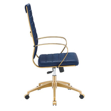 Load image into Gallery viewer, Jive Gold Stainless Steel Highback Office Chair
