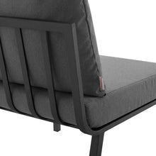 Load image into Gallery viewer, Riverside 4 Piece Outdoor Aluminum Set in Gray Charcoal
