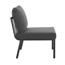 Load image into Gallery viewer, Riverside 4 Piece Outdoor Aluminum Set in Gray Charcoal
