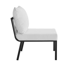 Load image into Gallery viewer, Riverside 4 Piece Outdoor Aluminum Set in Gray White
