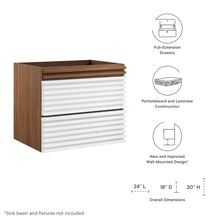 Load image into Gallery viewer, Render 24&quot; Wall-Mount Bathroom Vanity Cabinet (Sink Basin Not Included) by Modway
