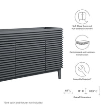 Load image into Gallery viewer, Render 48&quot; Single Sink Compatible (not included) Bathroom Vanity Cabinet by Modway
