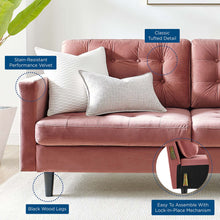 Load image into Gallery viewer, Exalt Tufted Performance Velvet Sofa by Modway
