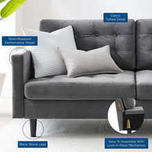 Load image into Gallery viewer, Exalt Tufted Performance Velvet Sofa by Modway
