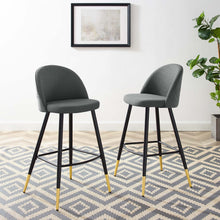Load image into Gallery viewer, Cordial Fabric Bar Stools Set of 2 by Modway
