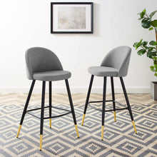 Load image into Gallery viewer, Cordial Fabric Bar Stools Set of 2 by Modway
