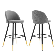Load image into Gallery viewer, Cordial Fabric Bar Stools Set of 2 by Modway
