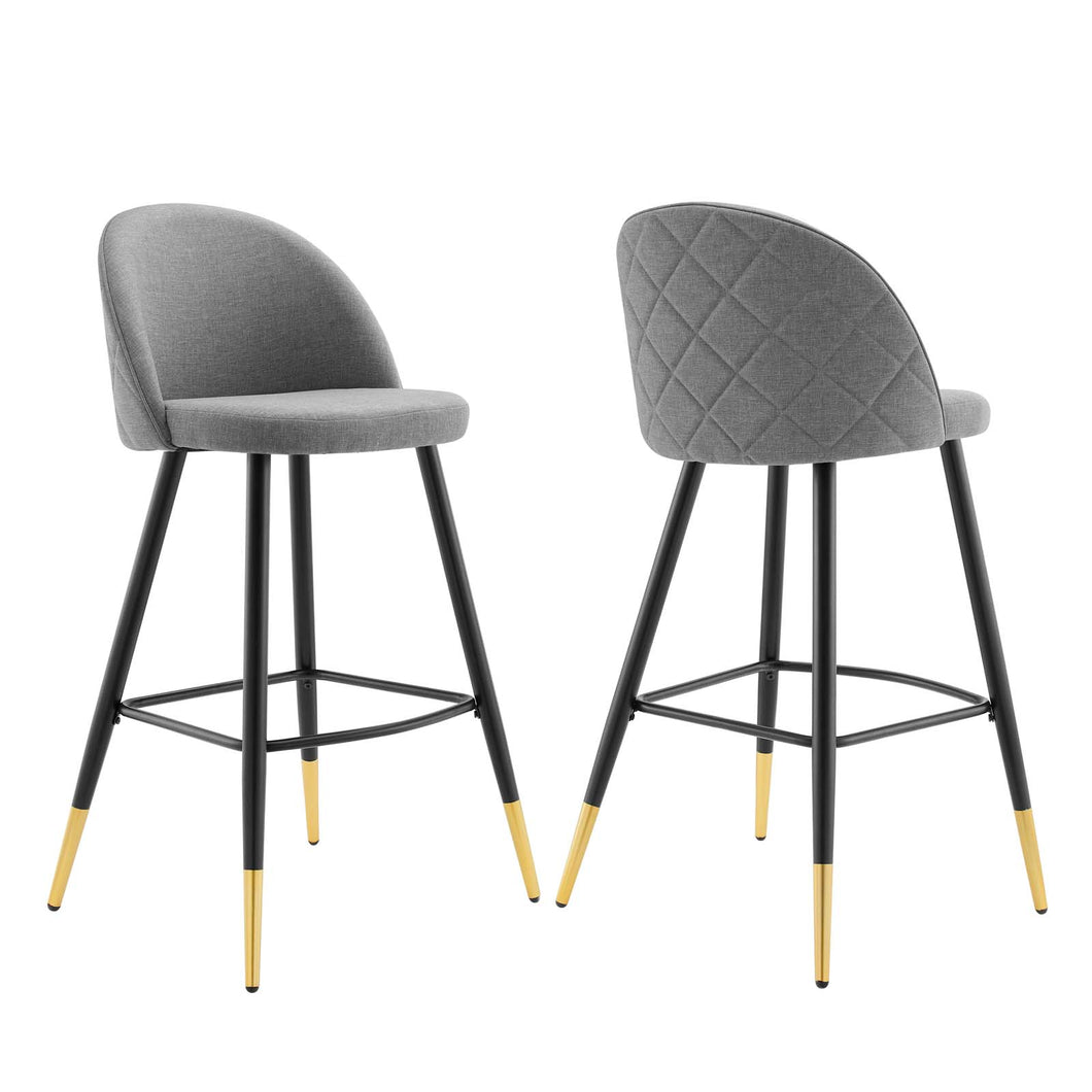 Cordial Fabric Bar Stools Set of 2 by Modway