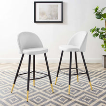 Load image into Gallery viewer, Cordial Fabric Bar Stools Set of 2 by Modway
