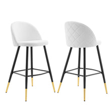 Load image into Gallery viewer, Cordial Fabric Bar Stools Set of 2 by Modway
