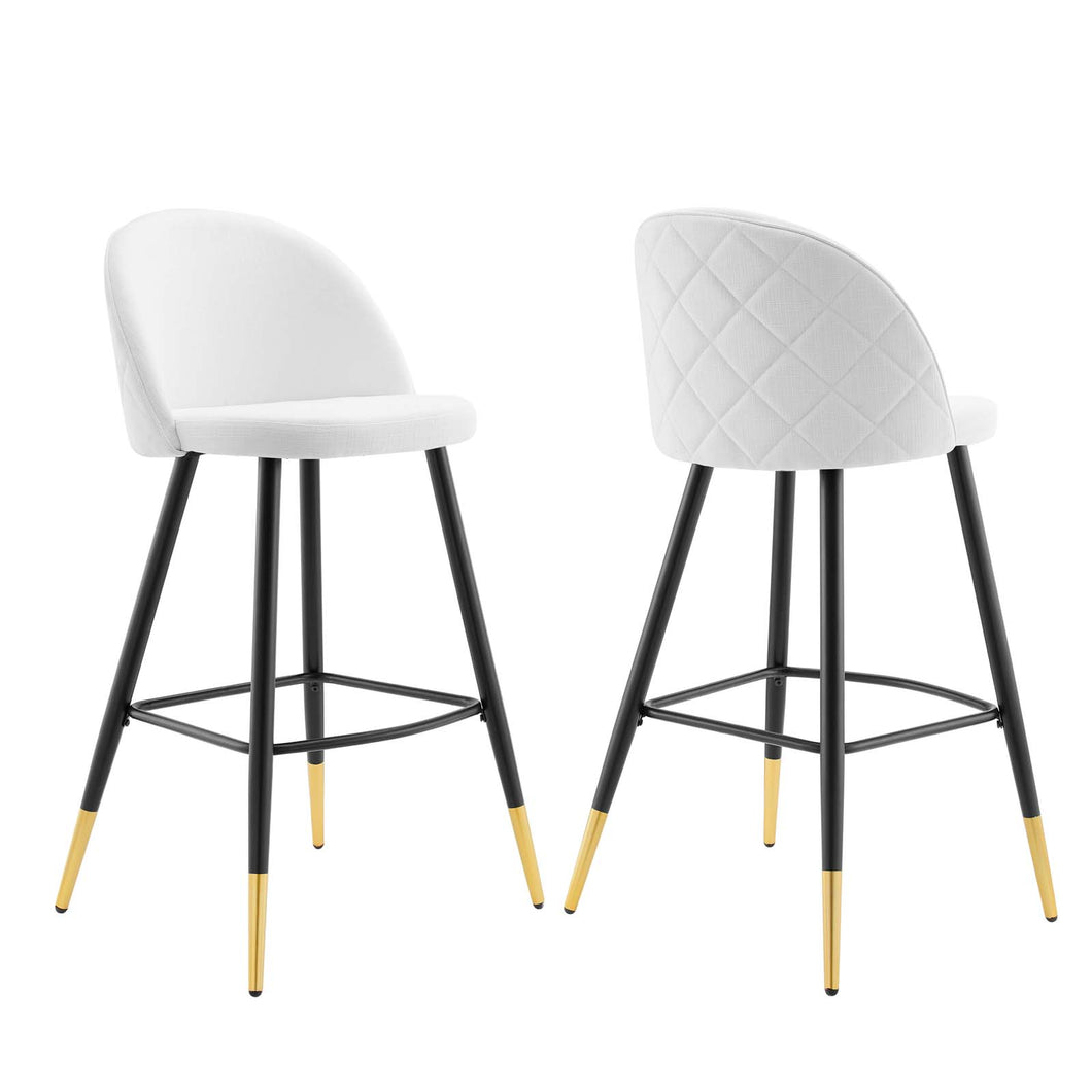 Cordial Fabric Bar Stools Set of 2 by Modway