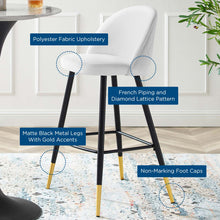 Load image into Gallery viewer, Cordial Fabric Bar Stools Set of 2 by Modway
