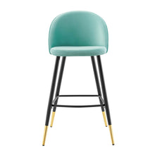 Load image into Gallery viewer, Cordial Performance Velvet Bar Stools Set of 2 by Modway
