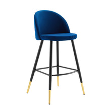 Load image into Gallery viewer, Cordial Performance Velvet Bar Stools Set of 2 by Modway
