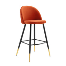 Load image into Gallery viewer, Cordial Performance Velvet Bar Stools Set of 2 by Modway
