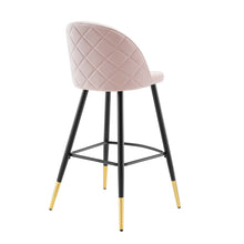 Load image into Gallery viewer, Cordial Performance Velvet Bar Stools Set of 2 by Modway
