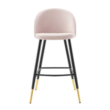 Load image into Gallery viewer, Cordial Performance Velvet Bar Stools Set of 2 by Modway
