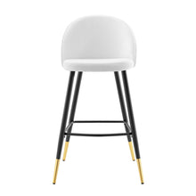 Load image into Gallery viewer, Cordial Performance Velvet Bar Stools Set of 2 by Modway

