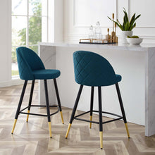 Load image into Gallery viewer, Cordial Fabric Counter Stools Set of 2 by Modway

