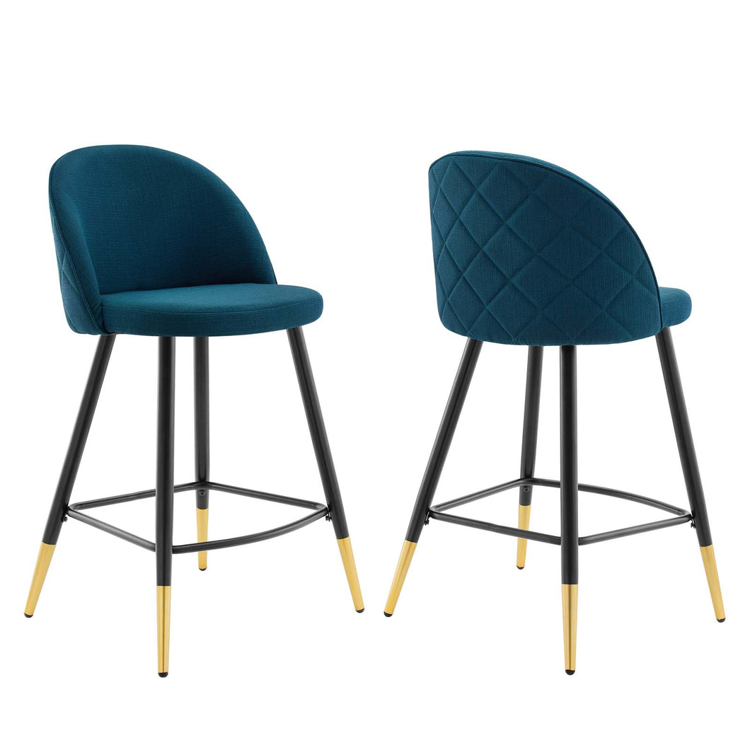 Cordial Fabric Counter Stools Set of 2 by Modway