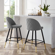 Load image into Gallery viewer, Cordial Fabric Counter Stools Set of 2 by Modway
