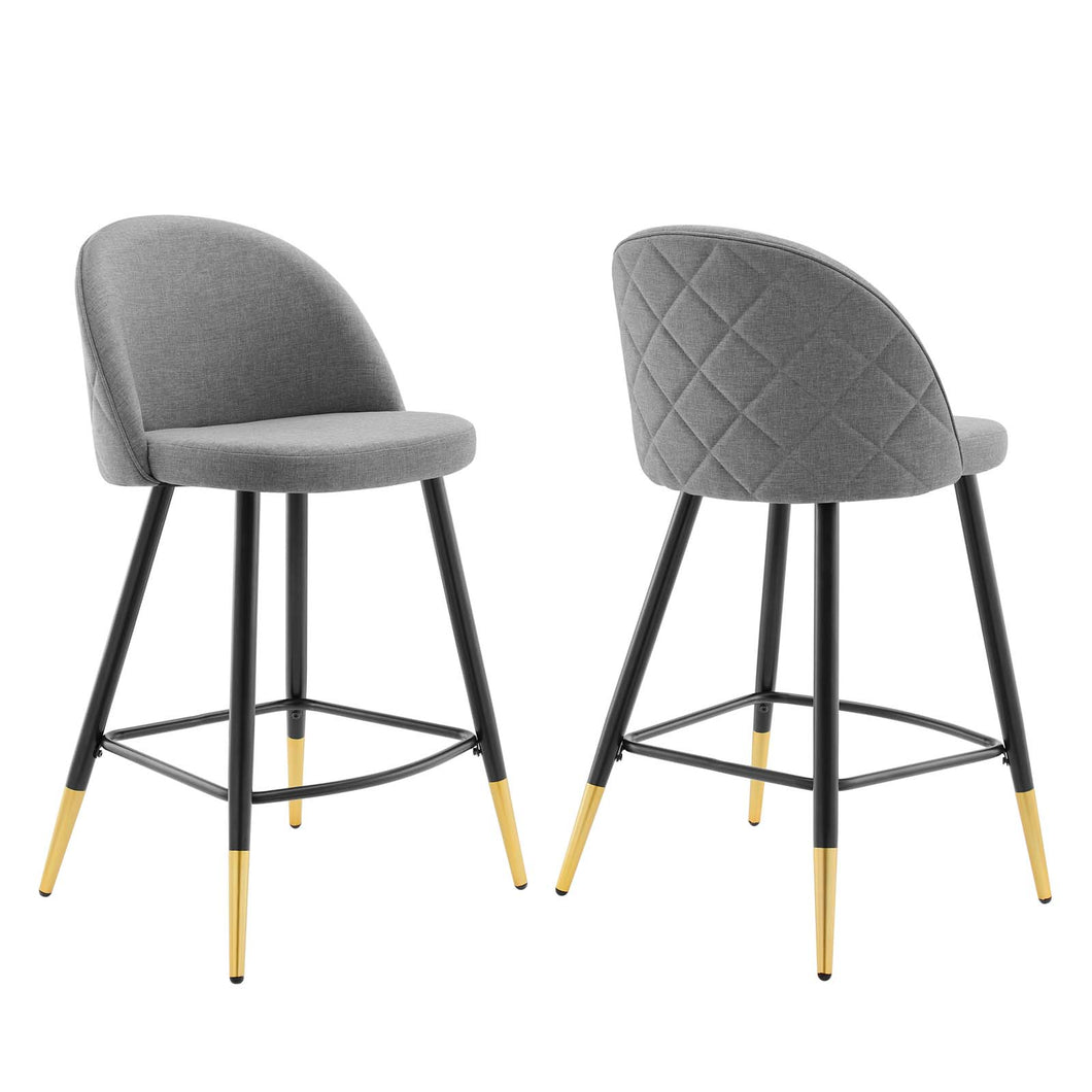 Cordial Fabric Counter Stools Set of 2 by Modway