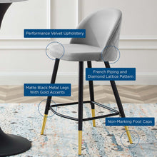 Load image into Gallery viewer, Cordial Performance Velvet Counter Stools Set of 2 by Modway
