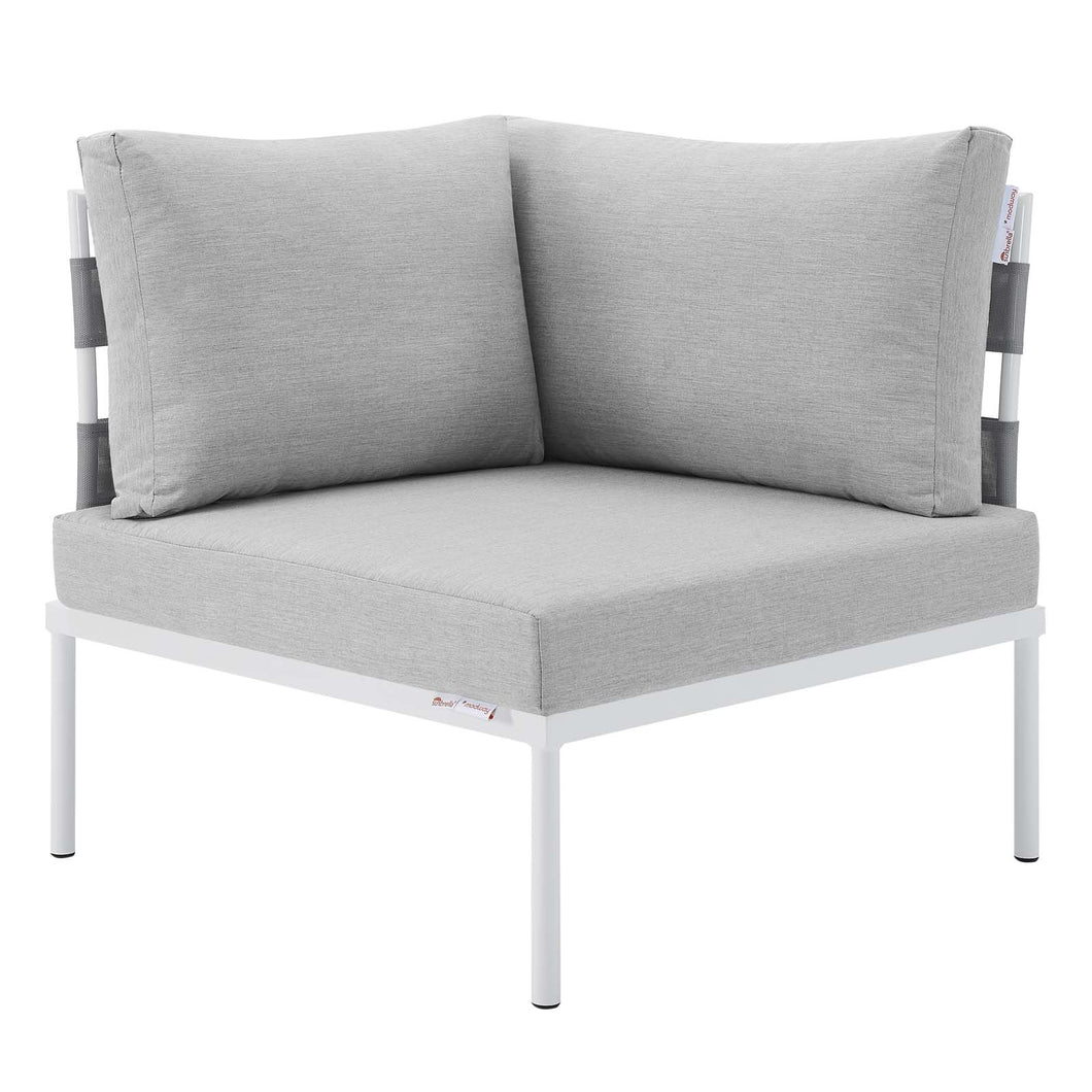 Harmony Sunbrella¨ Outdoor Patio Aluminum Corner Chair by Modway
