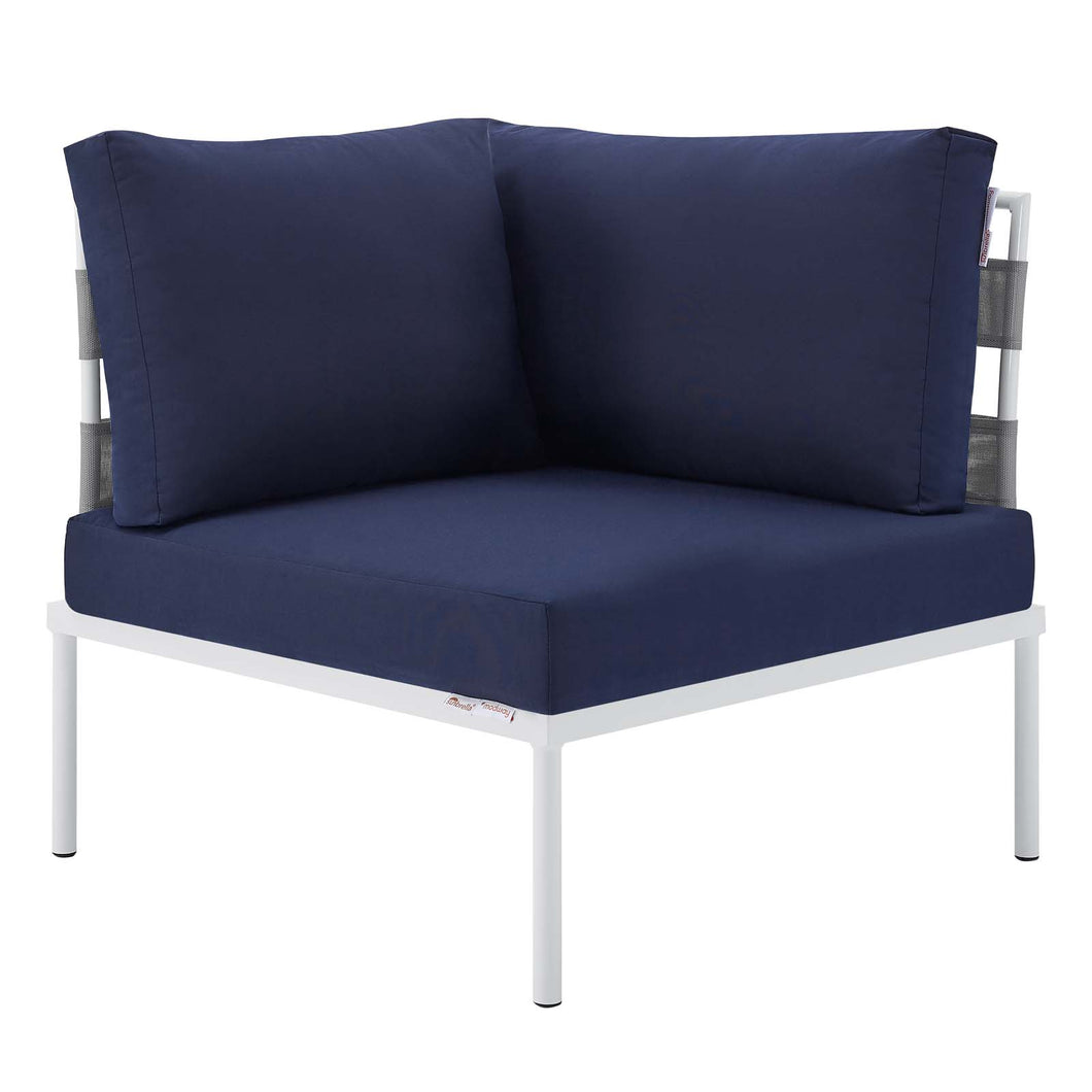 Harmony Sunbrella¨ Outdoor Patio Aluminum Corner Chair by Modway