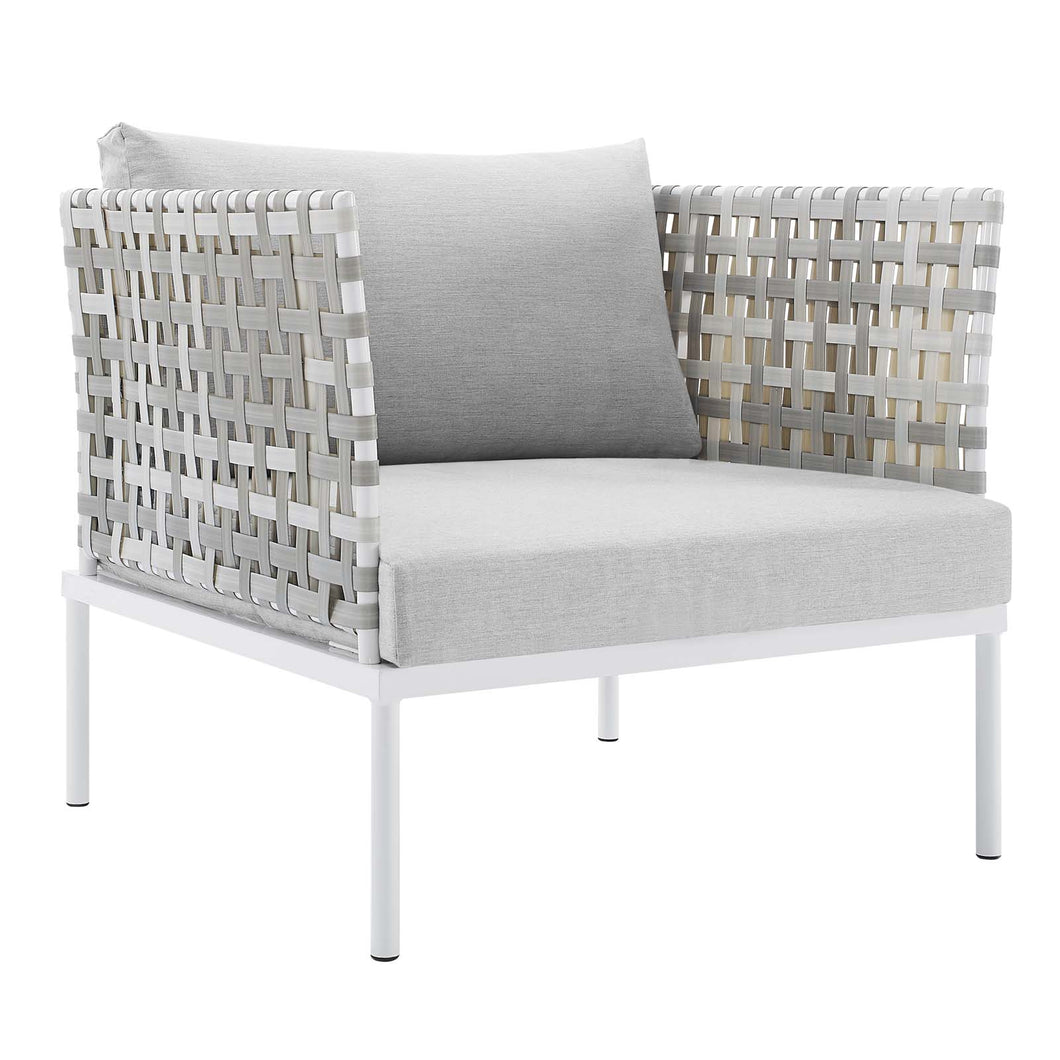 Harmony Sunbrella¨ Basket Weave Outdoor Patio Aluminum Armchair by Modway