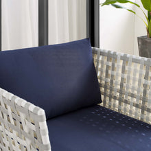 Load image into Gallery viewer, Harmony Sunbrella¨ Basket Weave Outdoor Patio Aluminum Armchair by Modway
