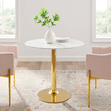 Load image into Gallery viewer, Verne 35&quot; Artificial Marble Dining Table by Modway
