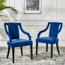 Load image into Gallery viewer, Virtue Performance Velvet Dining Chairs Set of 2 by Modway
