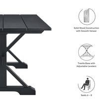 Load image into Gallery viewer, Windchime 71&quot; Wood Dining Table by Modway
